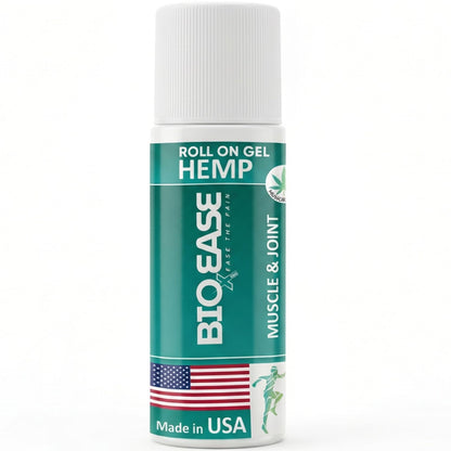 BioXPressEase Fast-Acting Hemp Pain Relief Roll On - Highly Effective, Cool & Topical Pain Relief Extra Strength for Muscle, Joint, & Back – Easy Roll On Maximum Strength - Made in USA - Maple Wellness Supplements