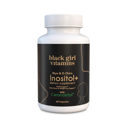 Black Girl Vitamins Inositol Supplement, 2000mg Myo + 50mg D-Chiro, Vegan Capsules to Support Hormone Balance - Maple Wellness Supplements