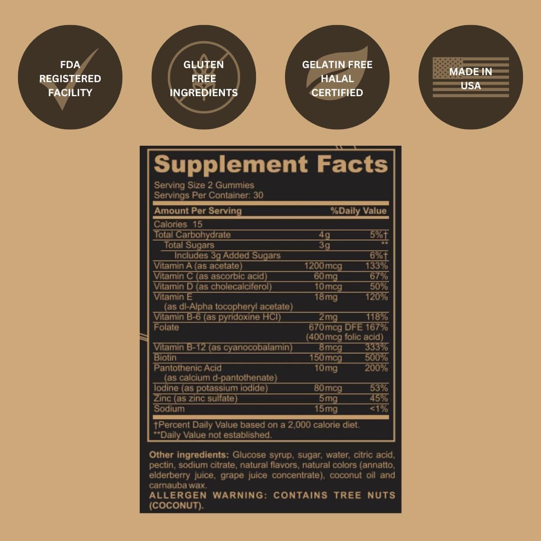 Black Girl Vitamins Look Good Feel Good Bundle – Hair Skin & Nails, Vitamin D3 2000IU & Once a Day Multivitamin - Women's Supplement Bundle - Maple Wellness Supplements