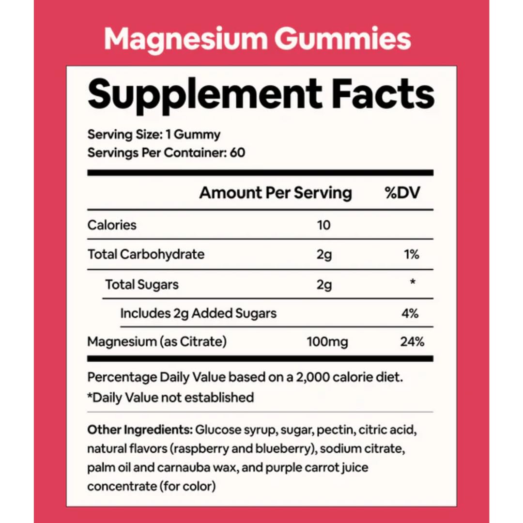 Black Girl Vitamins - Magnesium Gummies, for Sleep, Immunity, and Bone Support. Magnesium Citrate Supplement - Maple Wellness Supplements