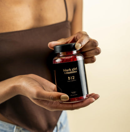 Black Girl Vitamins - Vitamin B12 Gummies, for Energy, Metabolism & Nervous System Support, 1000 mcg Cyancobalamin B12 per Serving - Maple Wellness Supplements