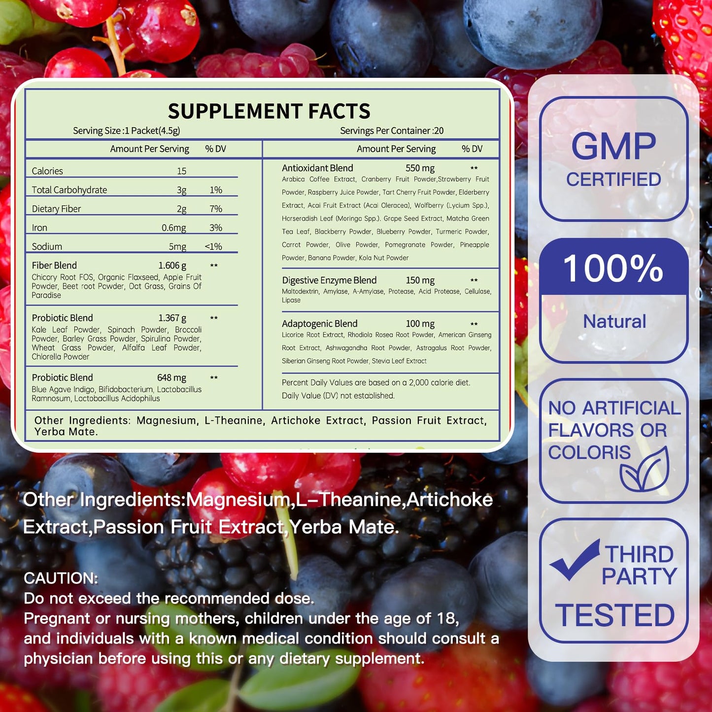 Blltzzz Newpie Superfoods Happy Cleaner Probiotic Powder,Watermelon Flavor Prebiotic & Probiotic Powder,Organic Fiber,Sugar Free,Gut Health,Natural Antioxidant - Maple Wellness Supplements