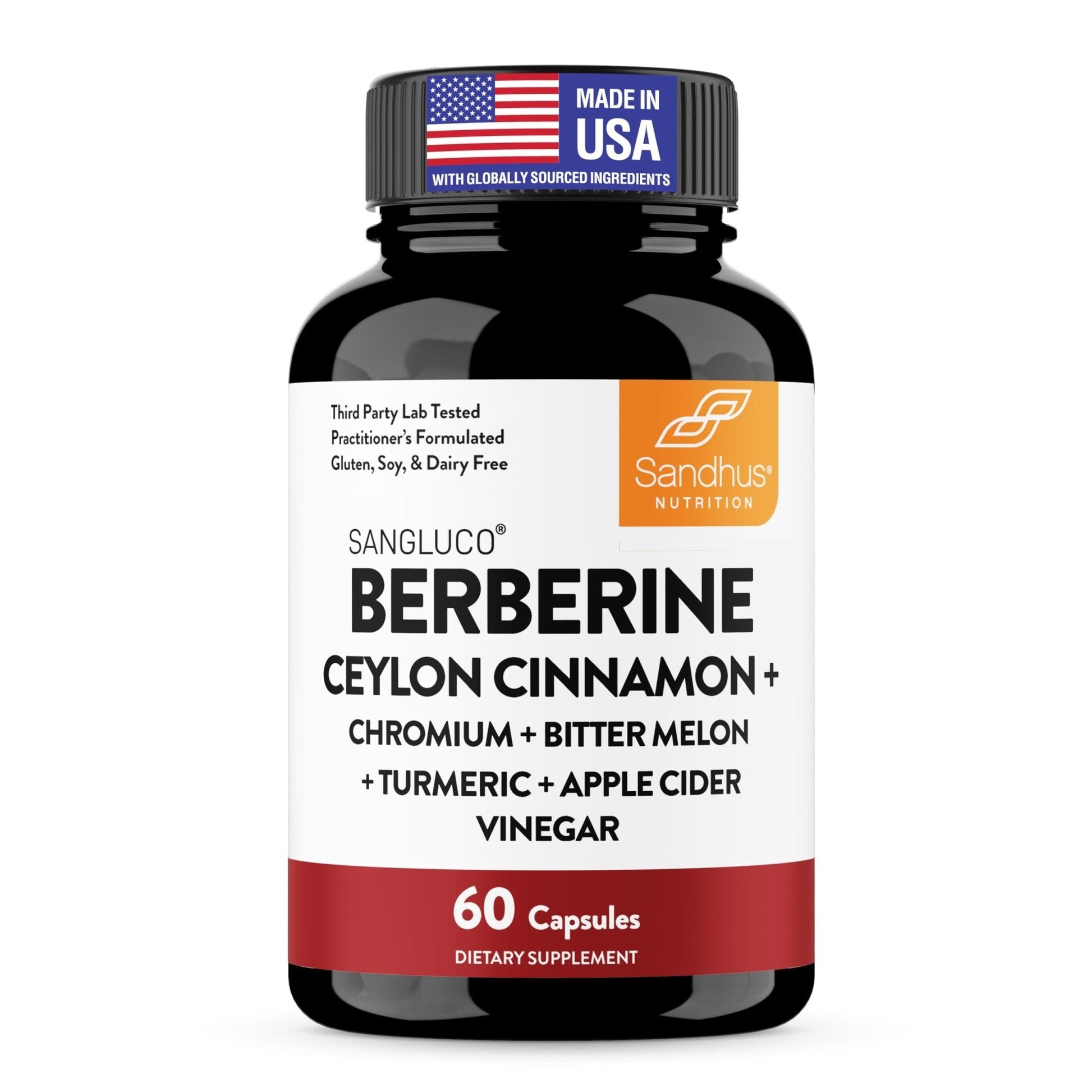 Blood Sugar Support Complex Supplement | Supports Healthy Blood Sugar Levels Already Within Normal Range | With Berberine, Cinnamon, Chromium, Turmeric - Maple Wellness Supplements