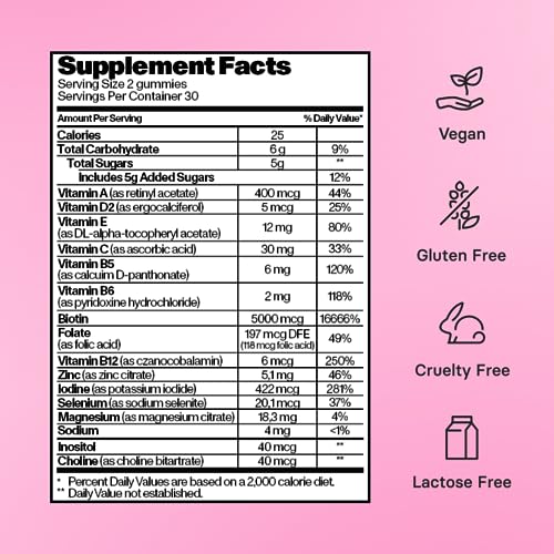 Bloom Hair Gummies for Faster Hair Growth & Biotin Vitamins for Rapid Hair Growth - Maple Wellness Supplements