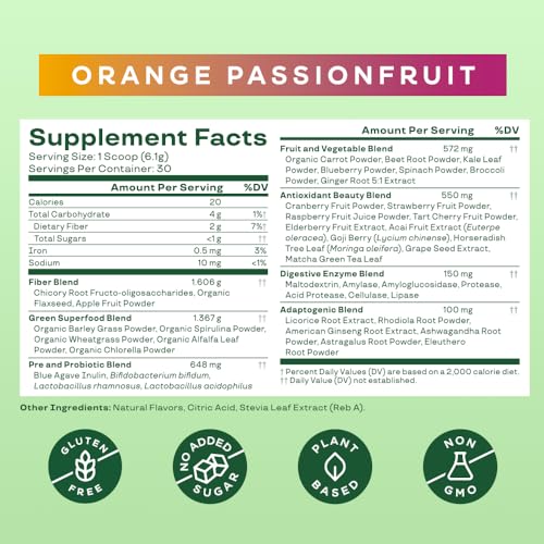 Bloom Nutrition Greens and Superfoods Powder for Digestive Health, Greens Powder - Maple Wellness Supplements
