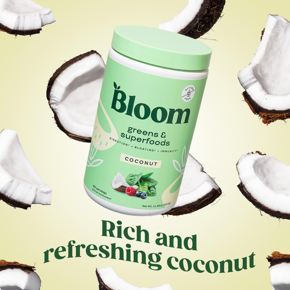 Bloom Nutrition Greens and Superfoods Powder for Digestive Health, Greens Powder - Maple Wellness Supplements
