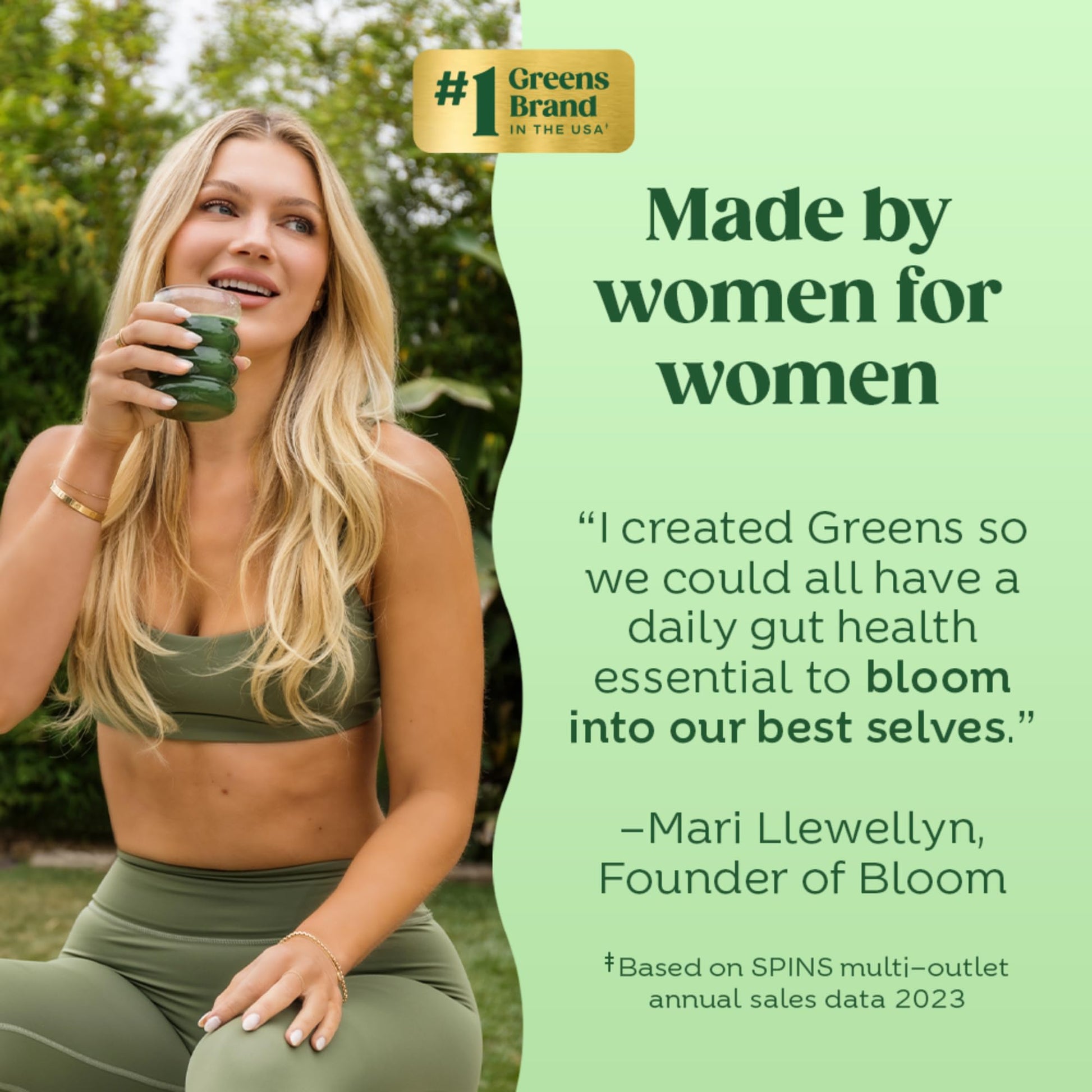 Bloom Nutrition Greens and Superfoods Powder Packets for Digestive Health, Greens - Maple Wellness Supplements