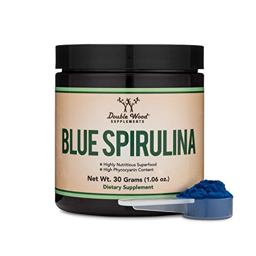 Blue Spirulina Powder - Maximum 35% Phycocyanin Content, Superfood Powder from Blue - Maple Wellness Supplements