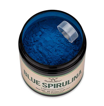 Blue Spirulina Powder - Maximum 35% Phycocyanin Content, Superfood Powder from Blue - Maple Wellness Supplements