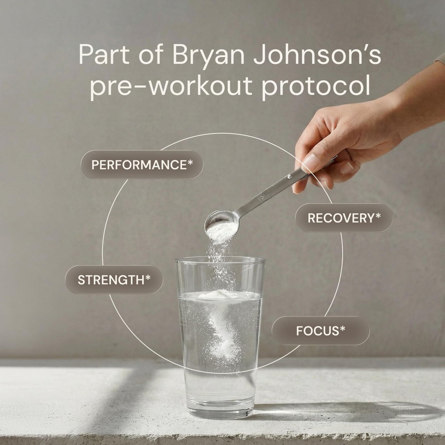 Blueprint Bryan Johnson Creatine Monohydrate Powder – Amino Acid Powder - Supplement Supports Muscle Growth, Recovery, Strength & Focus – Unflavored Creatine for Women & Men – 5g Dose – 100 Servings - Maple Wellness Supplements