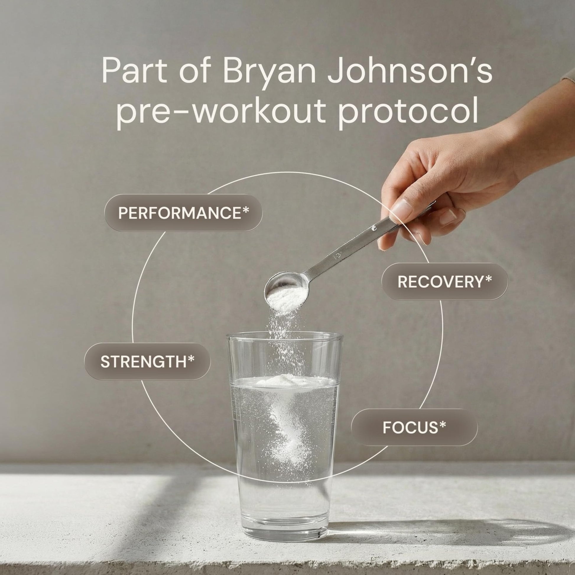 Blueprint Bryan Johnson Creatine Monohydrate Powder – Amino Acid Powder - Supplement Supports Muscle Growth, Recovery, Strength & Focus – Unflavored Creatine for Women & Men – 5g Dose – 100 Servings - Maple Wellness Supplements