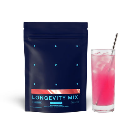 Blueprint Bryan Johnson Longevity Mix - Muscle Builder & Recovery Supplement - Promotes Focus and Balanced Mood - Magnesium, Creatine, L-Theanine - Maple Wellness Supplements