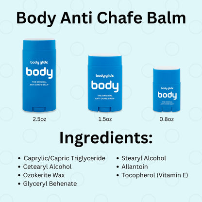 Body Glide Original Anti Chafe Balm | No Chafing Stick | Prevent Arm, Chest, Butt, Thigh, Ball Chafing & Irritation - Maple Wellness Supplements