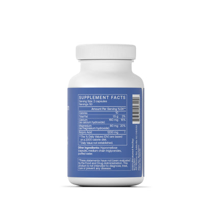BodyBio Butyrate - Postbiotic for Gut Health, Digestive Support, Bloat, Gas & Constipation Relief, Leaky Gut Repair - Calcium, Magnesium - Maple Wellness Supplements