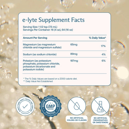 BodyBio e-lyte - Liquid Electrolyte Concentrate for Clean Hydration, Energy & Cramp Relief - No Sugar, No Artificial Flavors, No Fillers, Keto Friendly - Maple Wellness Supplements