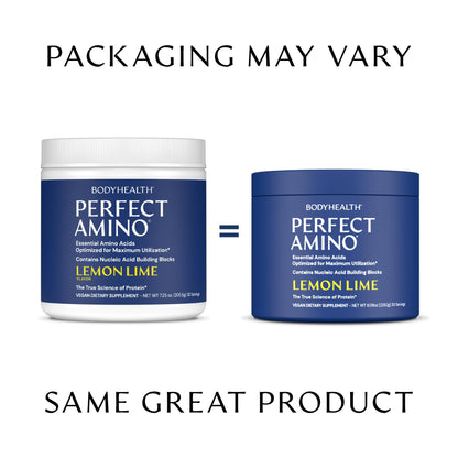 BodyHealth PerfectAmino Powder - EAA Powder for Pre and Post Workout - Amino Acid Energy Drink for Men and Women to Support Lean Muscle and Recovery - Maple Wellness Supplements
