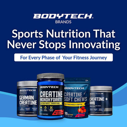 BodyTech 100% Pure Creatine Monohydrate Powder - Micronized for Maximum Absorption - Supports Muscle Strength & Power Output - Maple Wellness Supplements