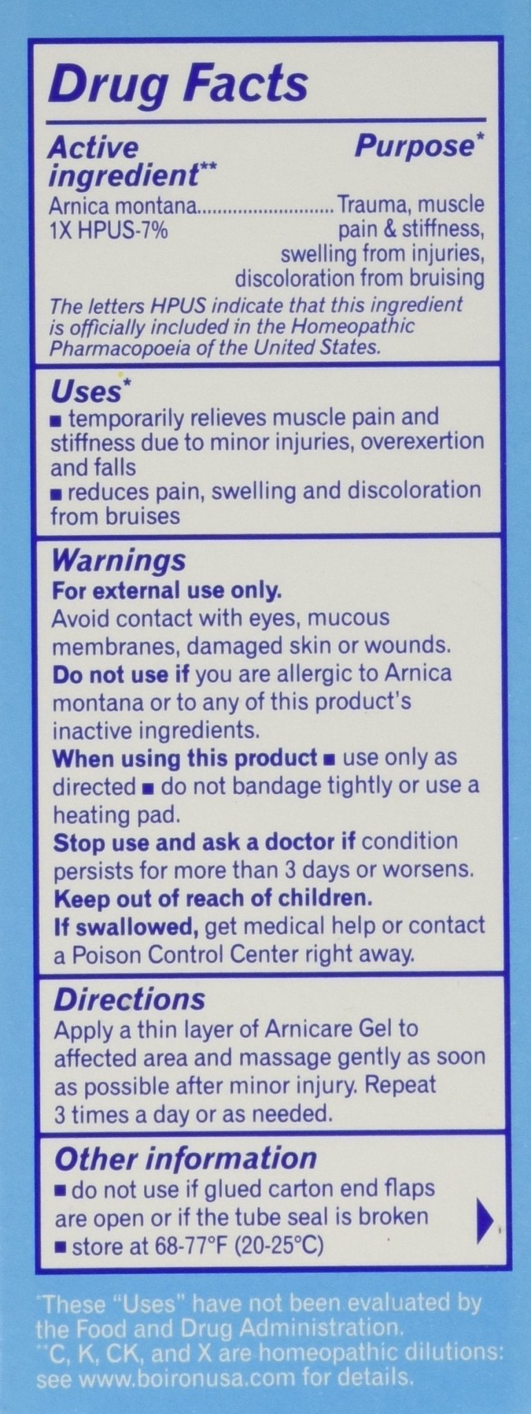 Boiron Arnicare Arnica Gel, 2.6 Ounce (Pack of 3) - Maple Wellness Supplements