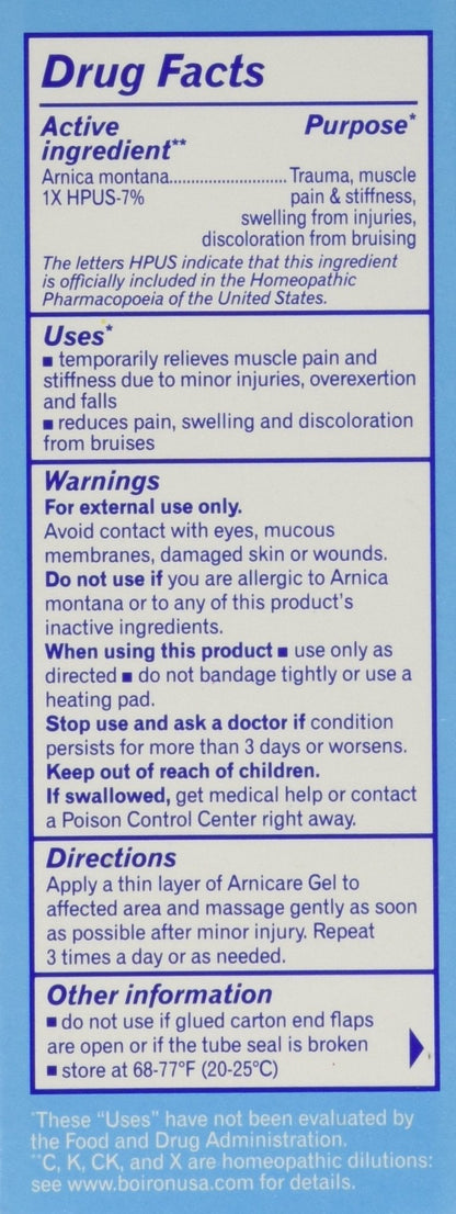 Boiron Arnicare Arnica Gel, 2.6 Ounce (Pack of 3) - Maple Wellness Supplements