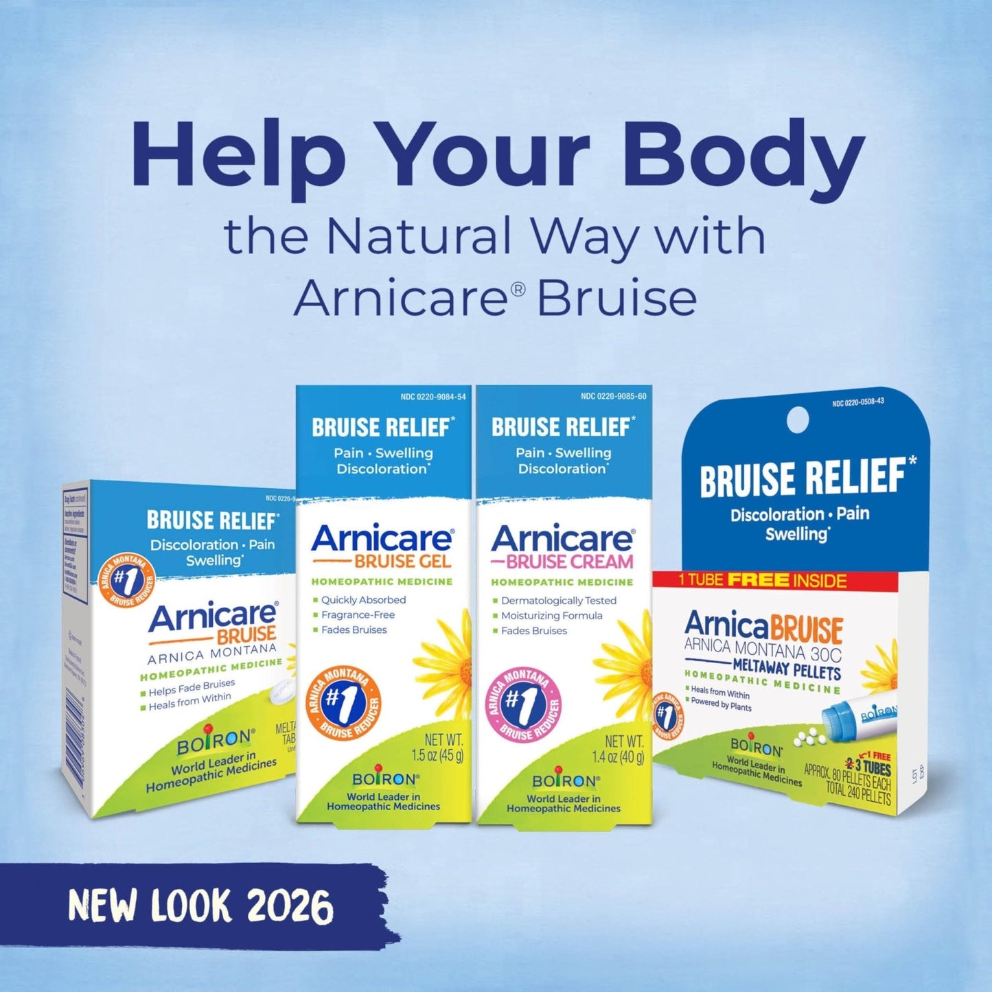 Boiron Arnicare Bruise Cream for Pain Relief from Bruising and Swelling or Discoloration from Injury - 1.4 oz - Maple Wellness Supplements