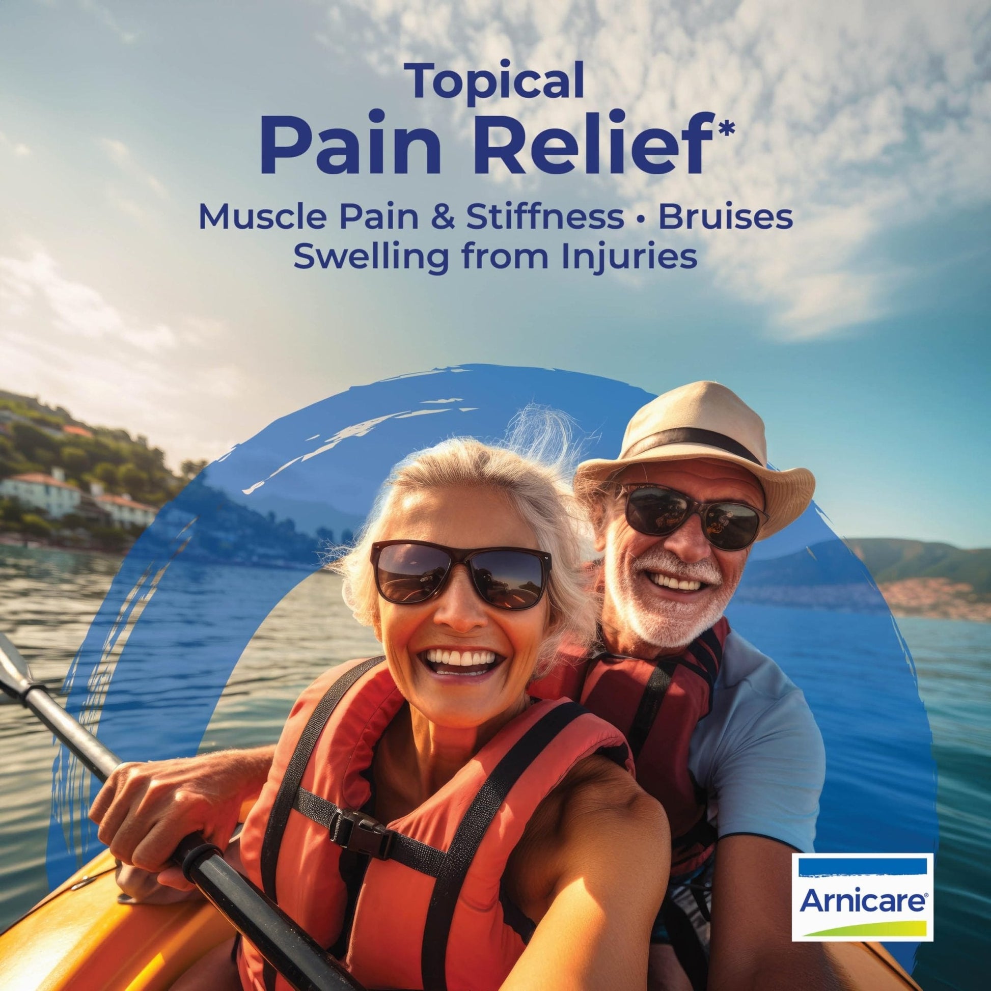 Boiron Arnicare Cream for Joint Pain, Muscle Pain, Swelling, Soreness, Stiffness, and Bruises - Fast Absorbing and Fragrance-Free - 2.5 oz - Maple Wellness Supplements