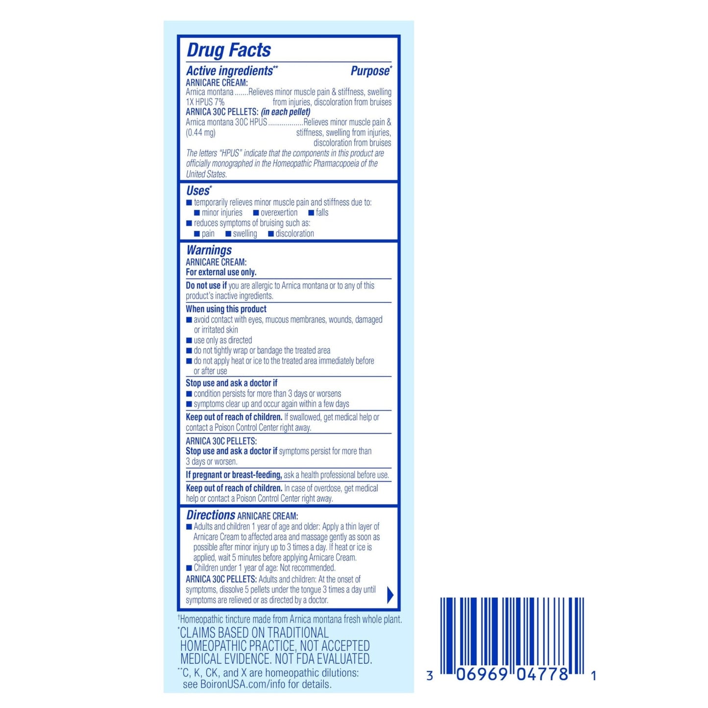 Boiron Arnicare Gel and Arnica 30c Value Pack for Pain Relief, Muscle Soreness, and Swelling from Bruising or Injury - 2.6 oz + 80 Pellet Tube - Maple Wellness Supplements