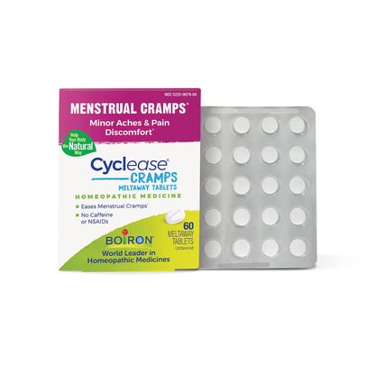 Boiron Cyclease Cramps Tablets for Relief from Menstrual Cramps, Aches, Pain, and Discomfort - 60 Count - Maple Wellness Supplements