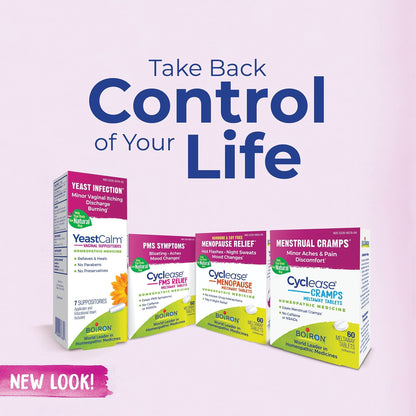 Boiron Cyclease Cramps Tablets for Relief from Menstrual Cramps, Aches, Pain, and Discomfort - 60 Count - Maple Wellness Supplements