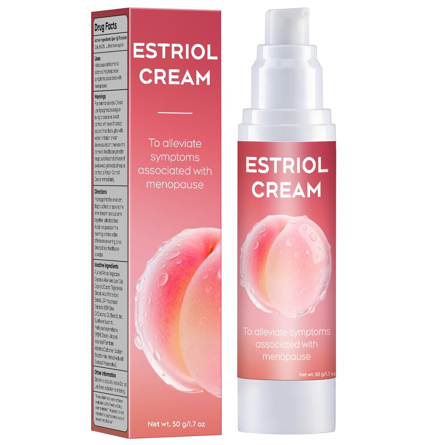 BonaImmuneX Bioidentical Estriol Moisturizing Cream for Women - Peri-Menopausal Intimate Hydration to Soothe Vaginal Dryness & Vulval Itch (1.76 oz / 50g, ~3-Month Supply) - Maple Wellness Supplements
