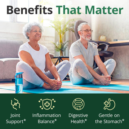 Boswellia Serrata Turmeric Supplement for Joint Support & Inflammation Balance – Turmeric Boswellia Supplement with Ginger & Black Pepper Extract - Maple Wellness Supplements
