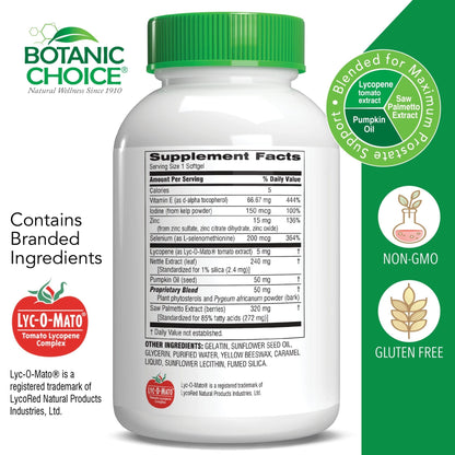 Botanic Choice Mega Fruits and Veggies Blend (60 Capsules) + Prostate 9 Complex (30 Softgels) Bundle - Energy Balance & Superfood Supplement + Urinary Flow & Cellular Health - Maple Wellness Supplements
