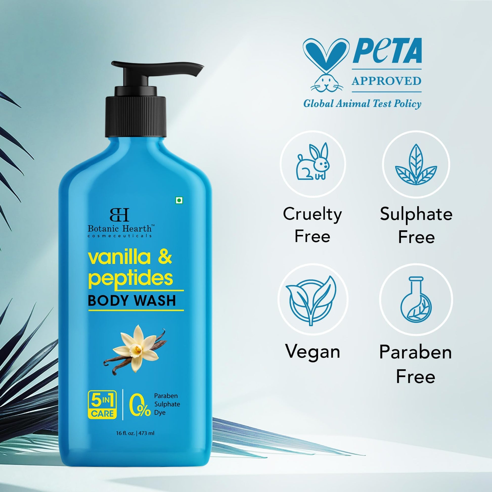 Botanic Hearth Vanilla Body Wash – Hydrating 5-in-1 Shower Gel with Warm Vanilla Aroma - Maple Wellness Supplements