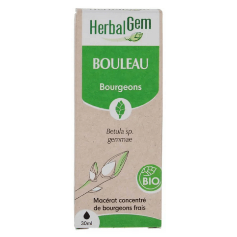 Bouleau BIO Macérat mère Bourgeons Flacon 30 ml HERBALGEM - Maple Wellness Supplements