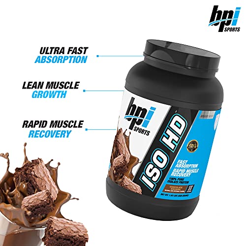 BPI Sports Iso Hd – 100% Whey Protein isolates – Muscle Growth, Recovery, Weight Loss, - Maple Wellness Supplements