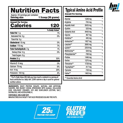 BPI Sports Iso Hd – 100% Whey Protein isolates – Muscle Growth, Recovery, Weight Loss, - Maple Wellness Supplements