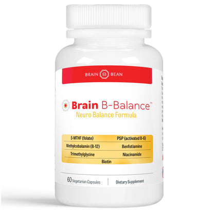 Brain B Balance: Methylated Multivitamin - Methylated B Complex Neurobalance Formula - Methylfolate Supports Mood - Maple Wellness Supplements