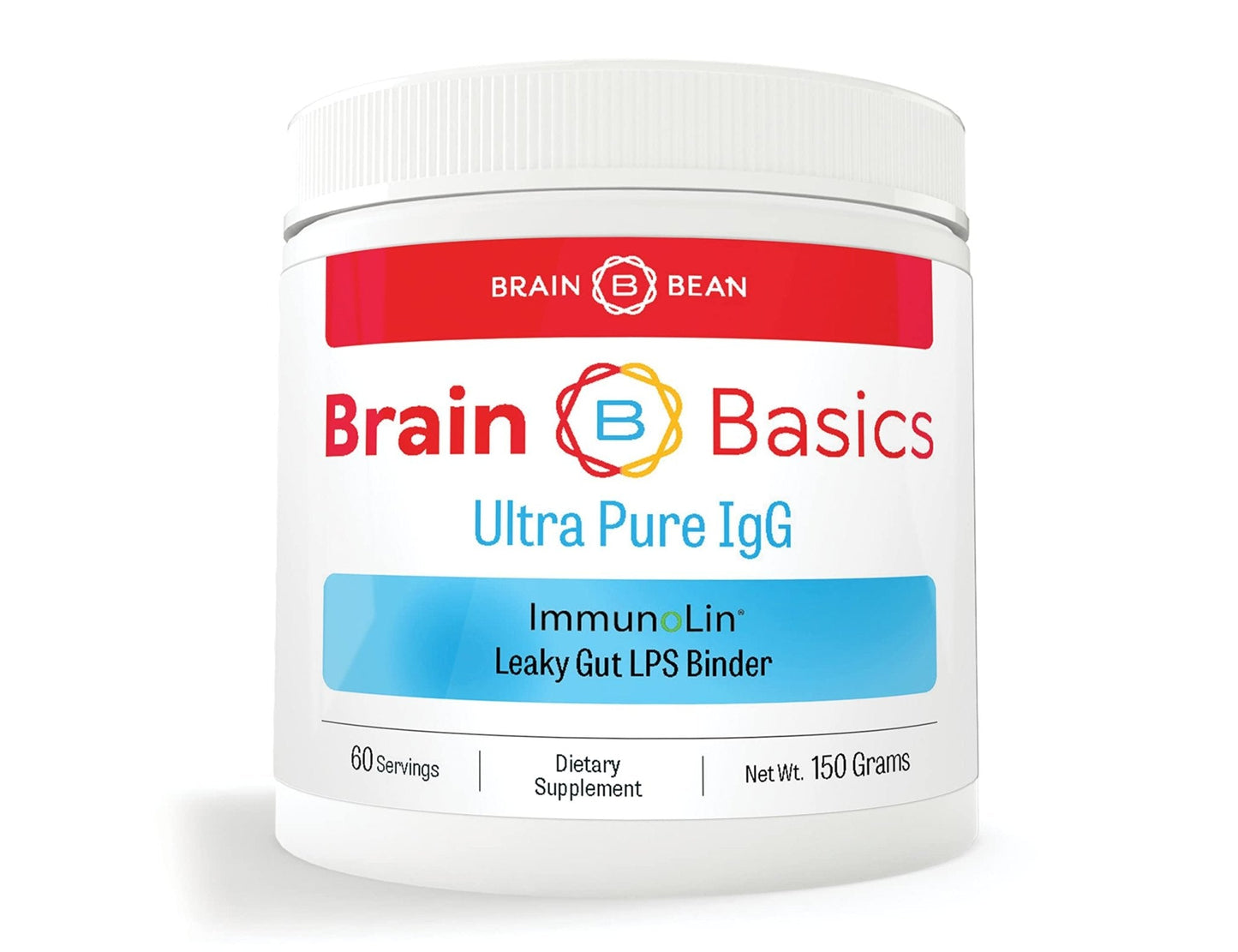 Brain Basics Ultra Pure IgG Supplement - Dairy-Free Supplement IgG-Immunolin Powder, Blended Vitamin & Mineral Supplements, 150g, 60 Servings - Maple Wellness Supplements