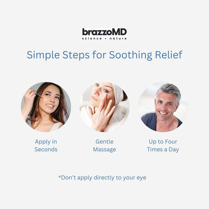 brazmedics brazzoMD Stye Relief - Physician-formulated - Assists Chalazions, Made with Arnica & Calendula 1.0 Fl Oz. - Maple Wellness Supplements