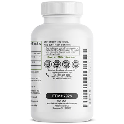 Bronson Milk Thistle Silymarin Marianum & Dandelion Extract Liver Health Support, Antioxidant Support, Detox, 120 Capsules - Maple Wellness Supplements