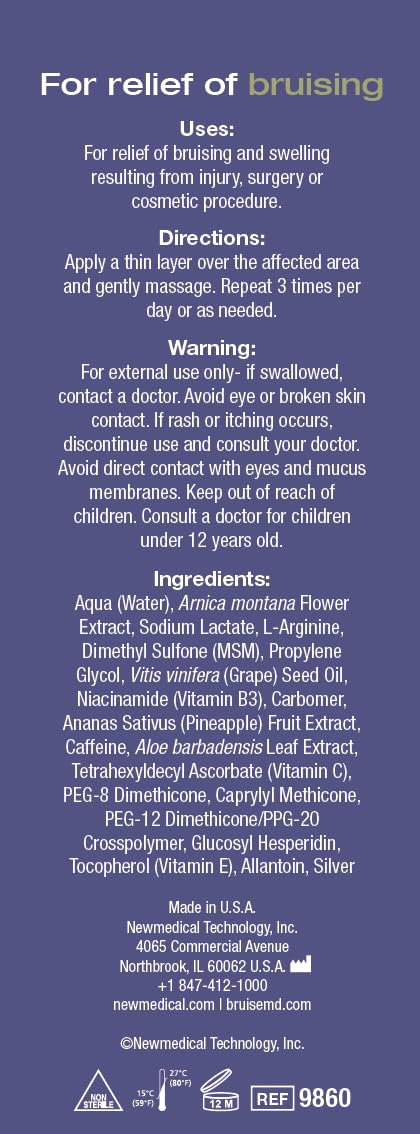 BruiseMD Topical Gel for Bruising and Swelling, 20% Arnica, Bromelain, Caffeine, Advanced Concentrated Bruise Treatment Formula, 60g (2 fl oz) - Maple Wellness Supplements