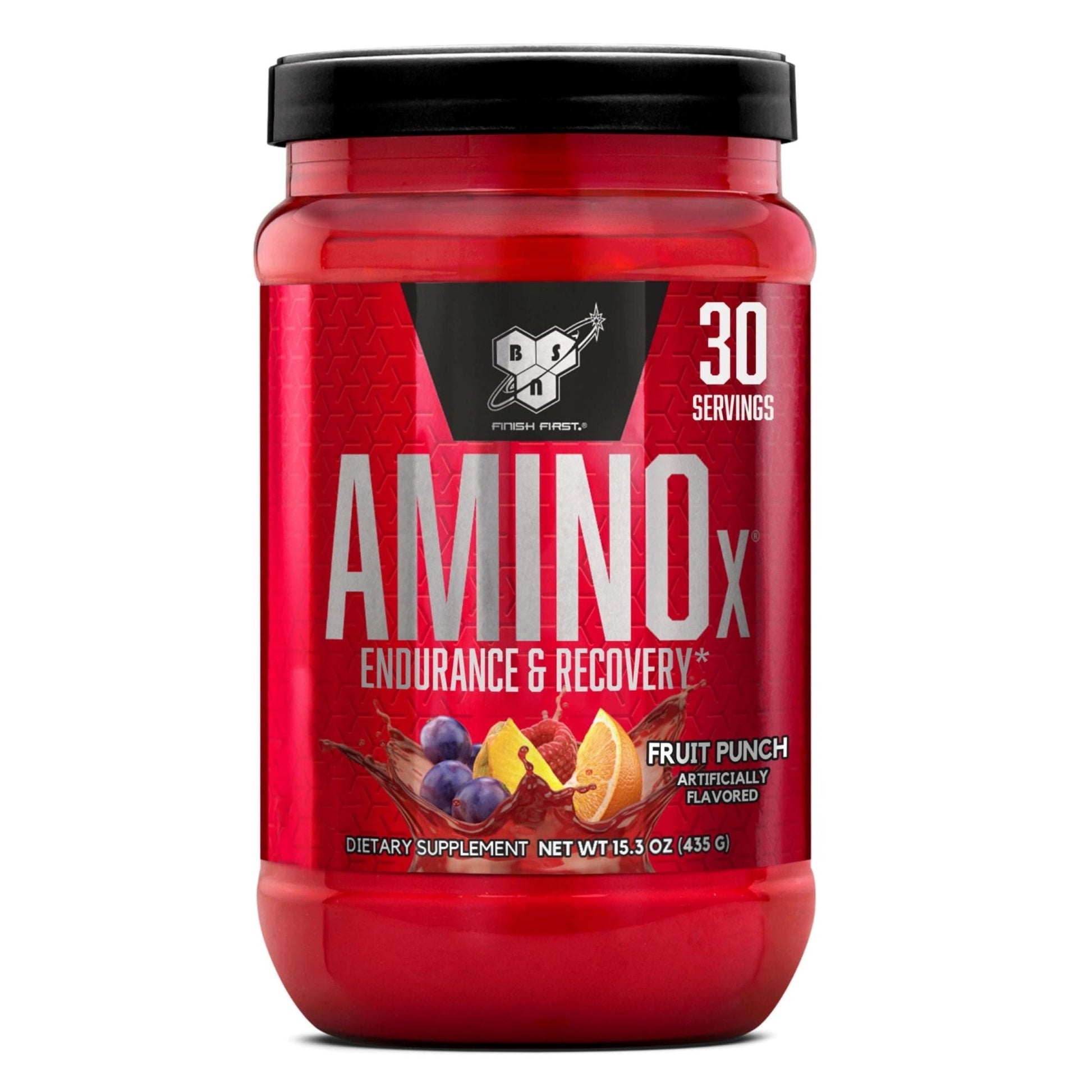 BSN Amino X Muscle Recovery & Endurance Powder, BCAAs, 10 Grams of Amino Acids, Keto Friendly, Caffeine-Free, Support Endurance, Zero Sugar, Fruit Punch, 30 servings, - Maple Wellness Supplements
