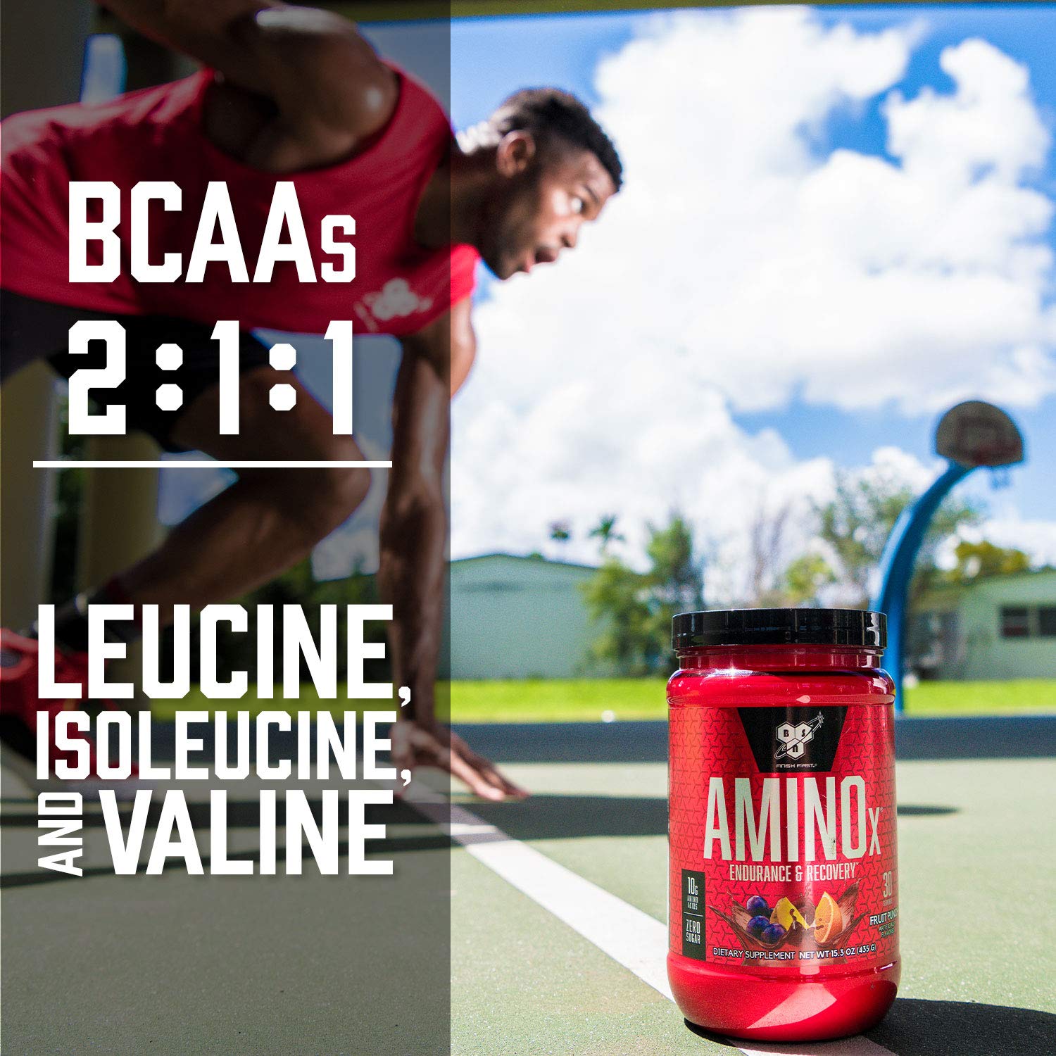 BSN Amino X Muscle Recovery & Endurance Powder with BCAAs, 10 Grams of Amino Acids, Keto Friendly, Caffeine-Free, Support Endurance, Zero Sugar, Blue Raz, - Maple Wellness Supplements