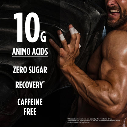 BSN Amino X Muscle Recovery & Endurance Powder with BCAAs, 10 Grams of Amino Acids, Keto Friendly, Caffeine-Free, Support Endurance, Zero Sugar, Blue Raz, - Maple Wellness Supplements