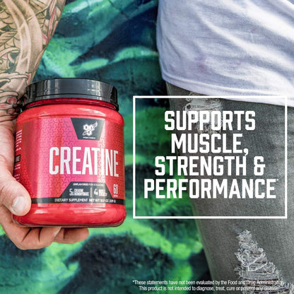 BSN Micronized Creatine Monohydrate Powder, Unflavored Creatine Powder, Micronized, Supports Muscle Building, Supports Muscle Strength, Gym Supplement - Maple Wellness Supplements