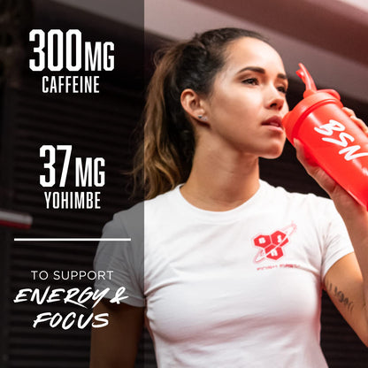 BSN N.O.-XPLODE Vaso Pre Workout Powder with 8g of L-Citrulline and 3.2g Beta-Alanine and Energy, Flavor: Cherry Bomb, 24 Servings - Maple Wellness Supplements