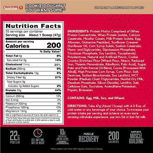 BSN Syntha-6 Whey Protein Powder, Cold Stone Creamery- Cookie Doughn't You Want - Maple Wellness Supplements