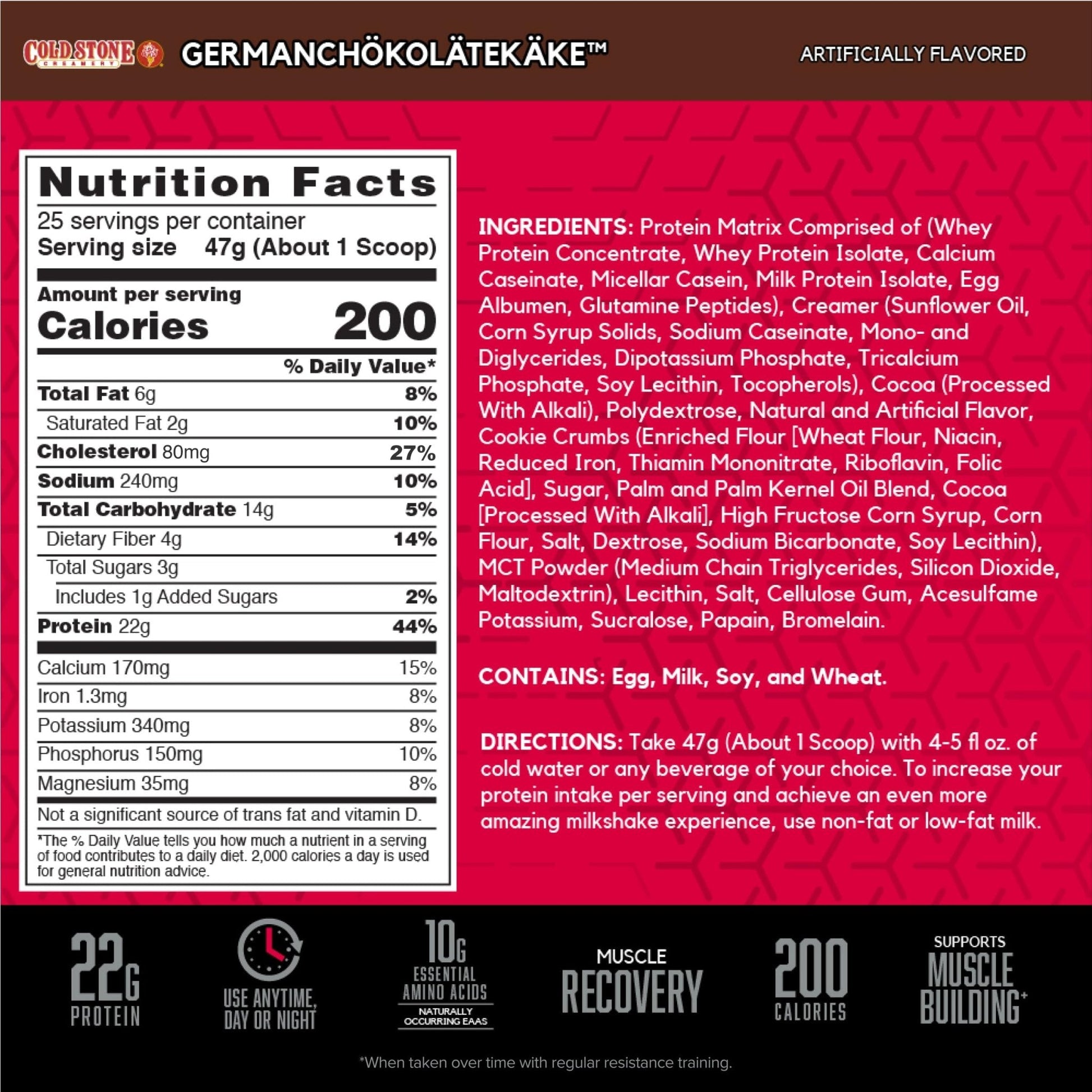 BSN Syntha-6 Whey Protein Powder, Cold Stone Creamery- Germanchökolätekäke Flavor - Maple Wellness Supplements