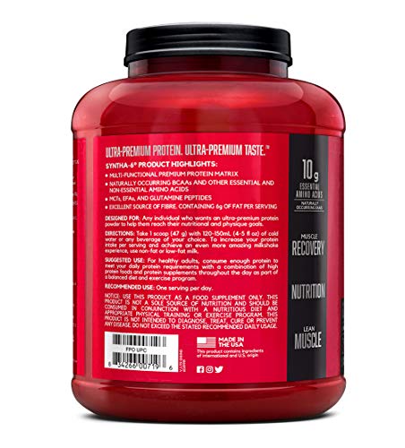 BSN SYNTHA-6 Whey Protein Powder with Micellar Casein, Milk Protein Isolate Powder - Maple Wellness Supplements