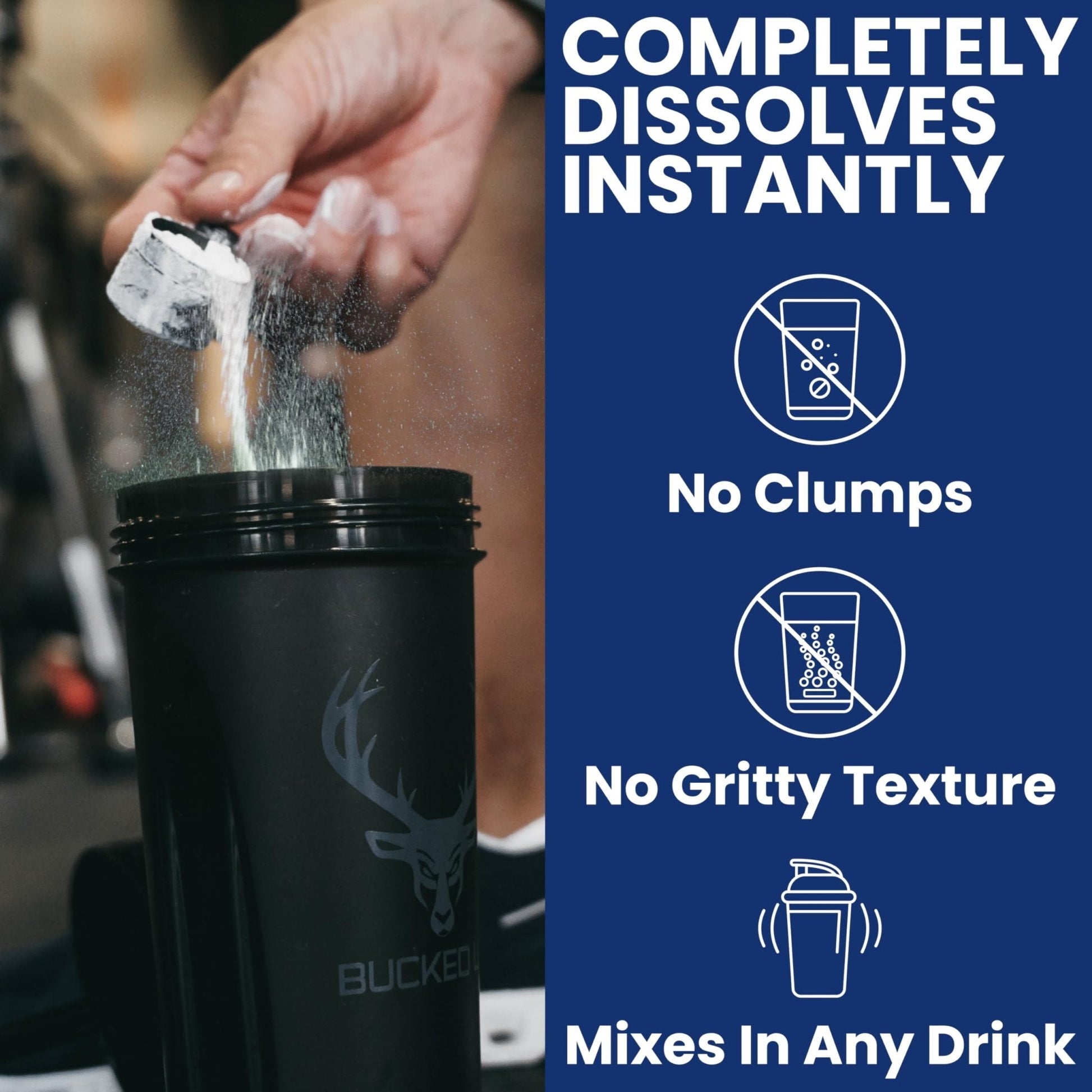 Bucked Up Pure Micronized Creatine Monohydrate for Women and Men - Easy to Mix and Unflavored - 5G Per Serving - Maple Wellness Supplements