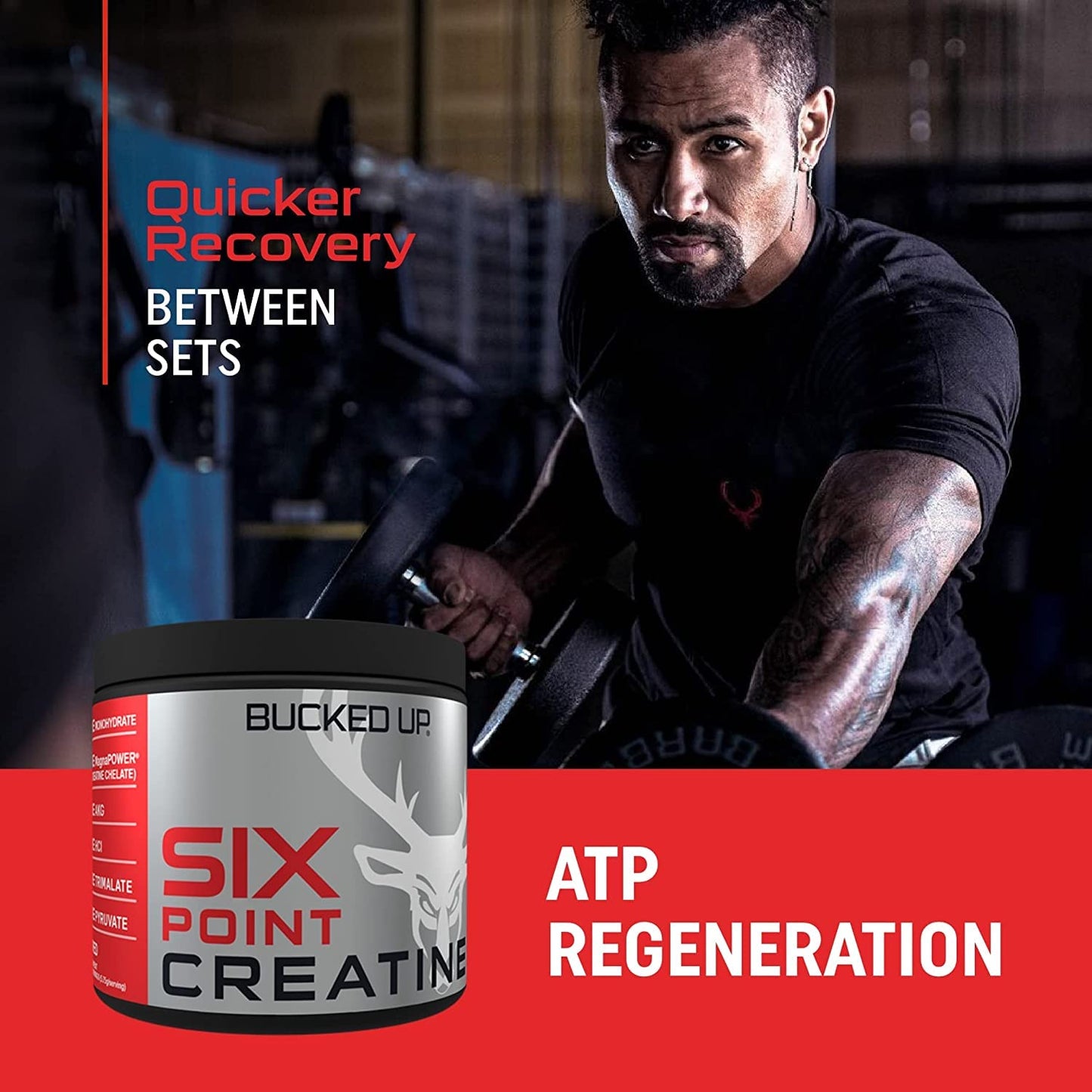 Bucked Up Six Point Creatine™ Six Types of Creatine - for Men and Women - Maple Wellness Supplements